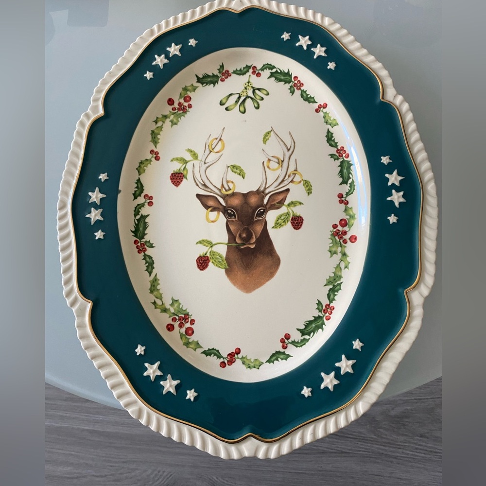 Anthropologie beautiful Lou Rota Twelve Days of Christmas Platter